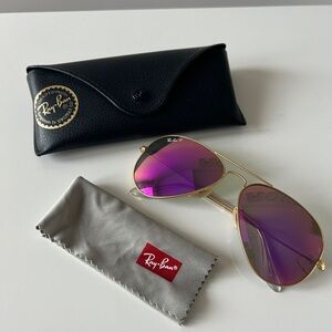 Ray-Ban Pink Aviator Sunglasses
